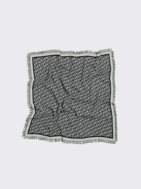 FINE WOOL SCARF MONOGRAM PS25