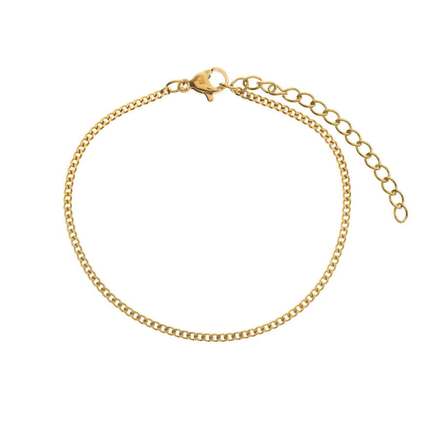 Sam - Basic Fine Chain Bracelet Stainless Steel