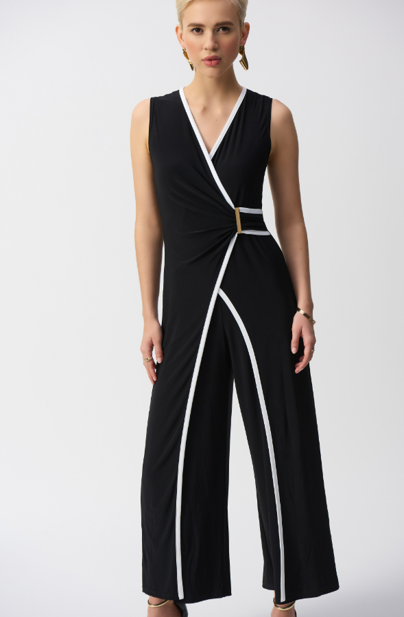 Silky Knit Sleeveless Culotte Jumpsuit