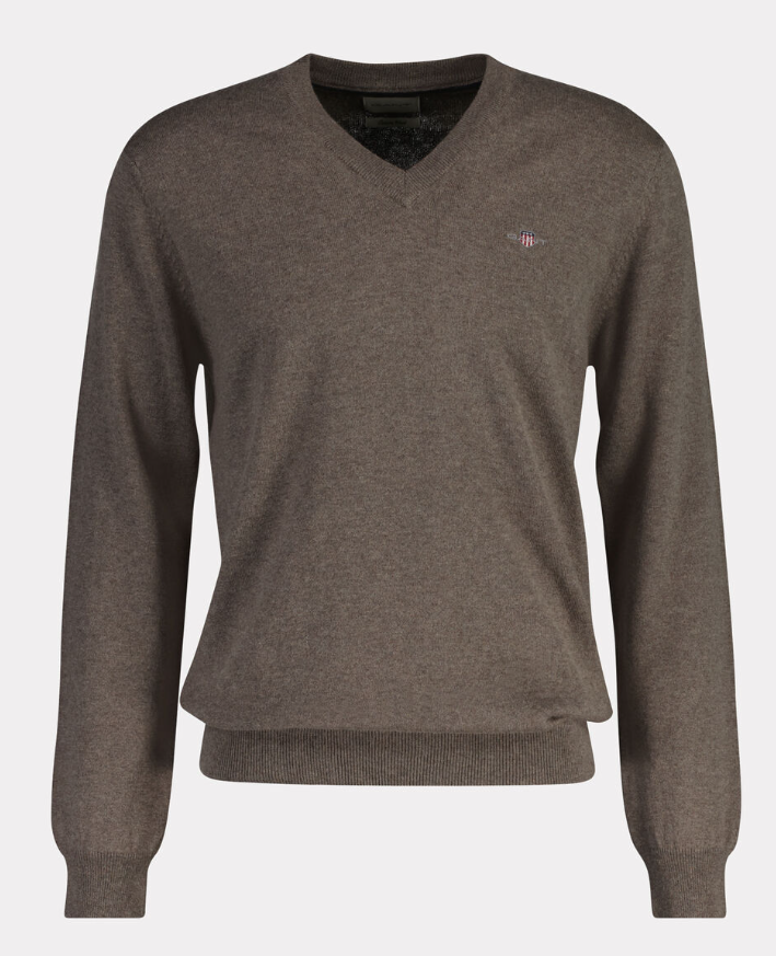 COTTON/WOOL V-NECK SWEATER