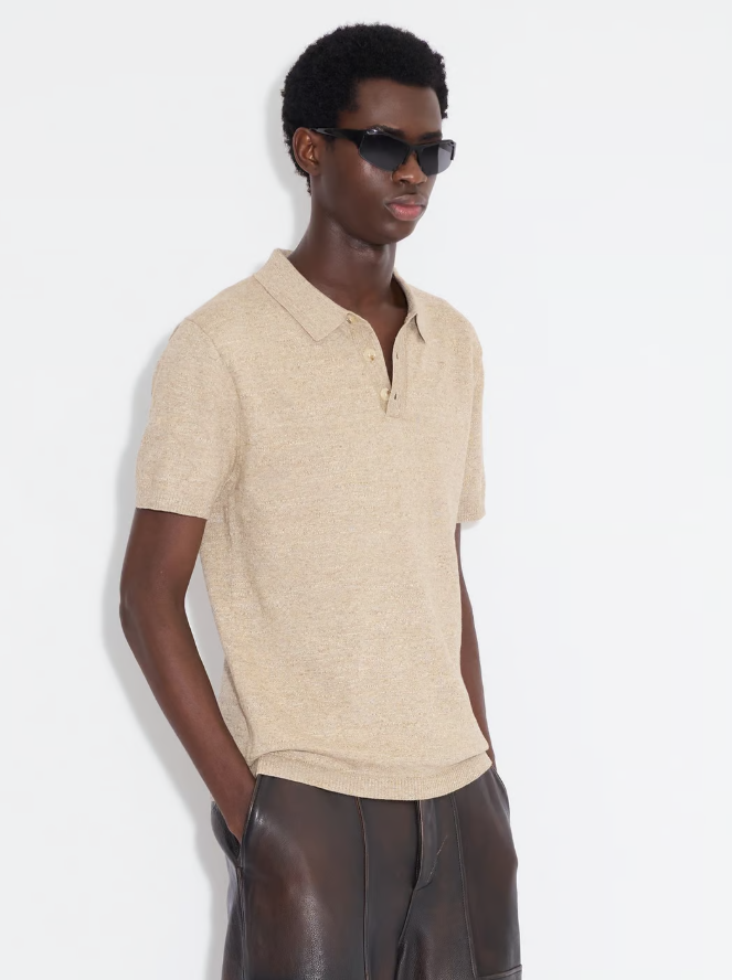 HENRIK COTTON SAND MIX PIQUET