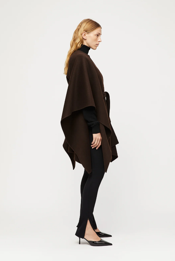 BELTED DOUBLE PONCHO