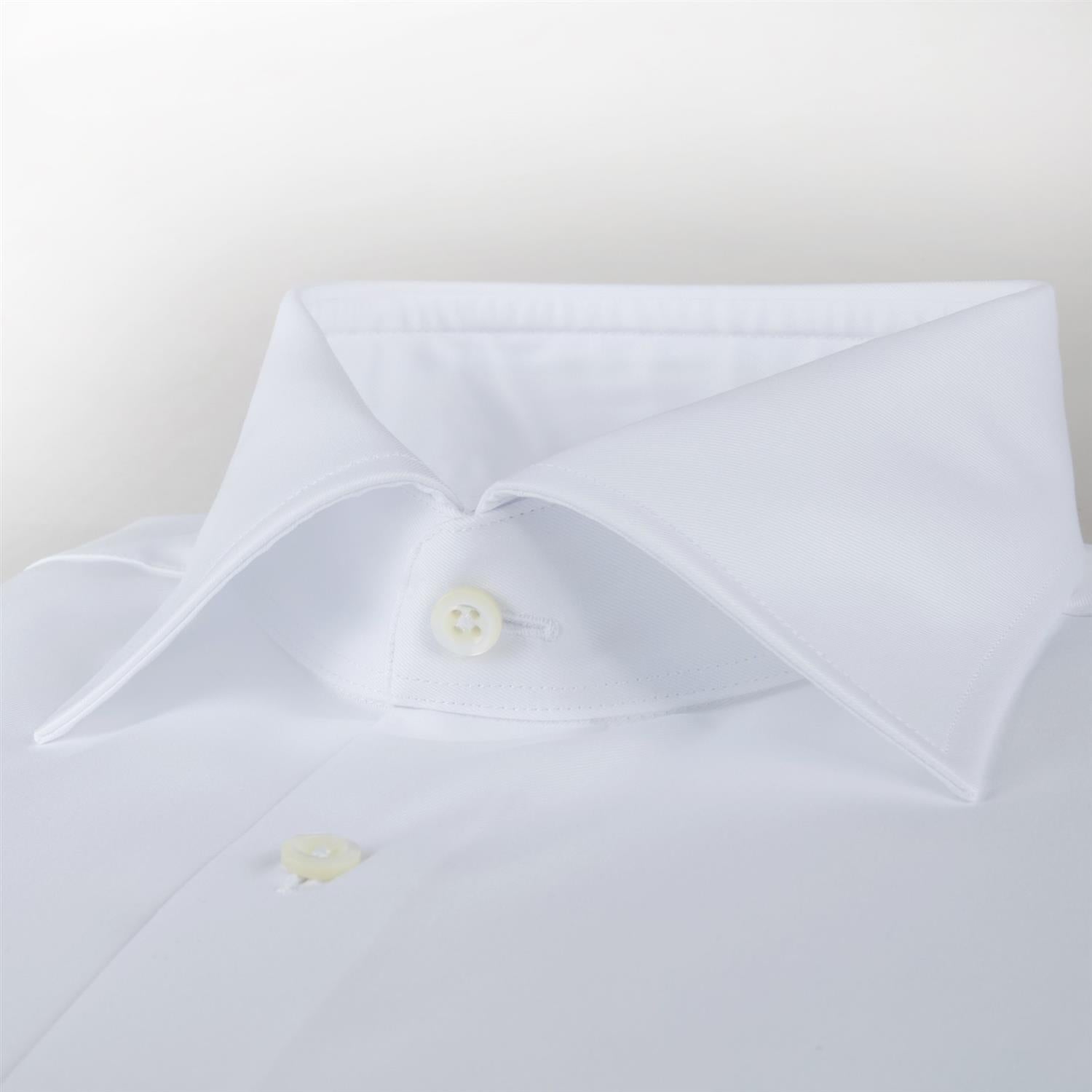 WHITE TWILL SHIRT XL-SLEEVES SLIMLINE