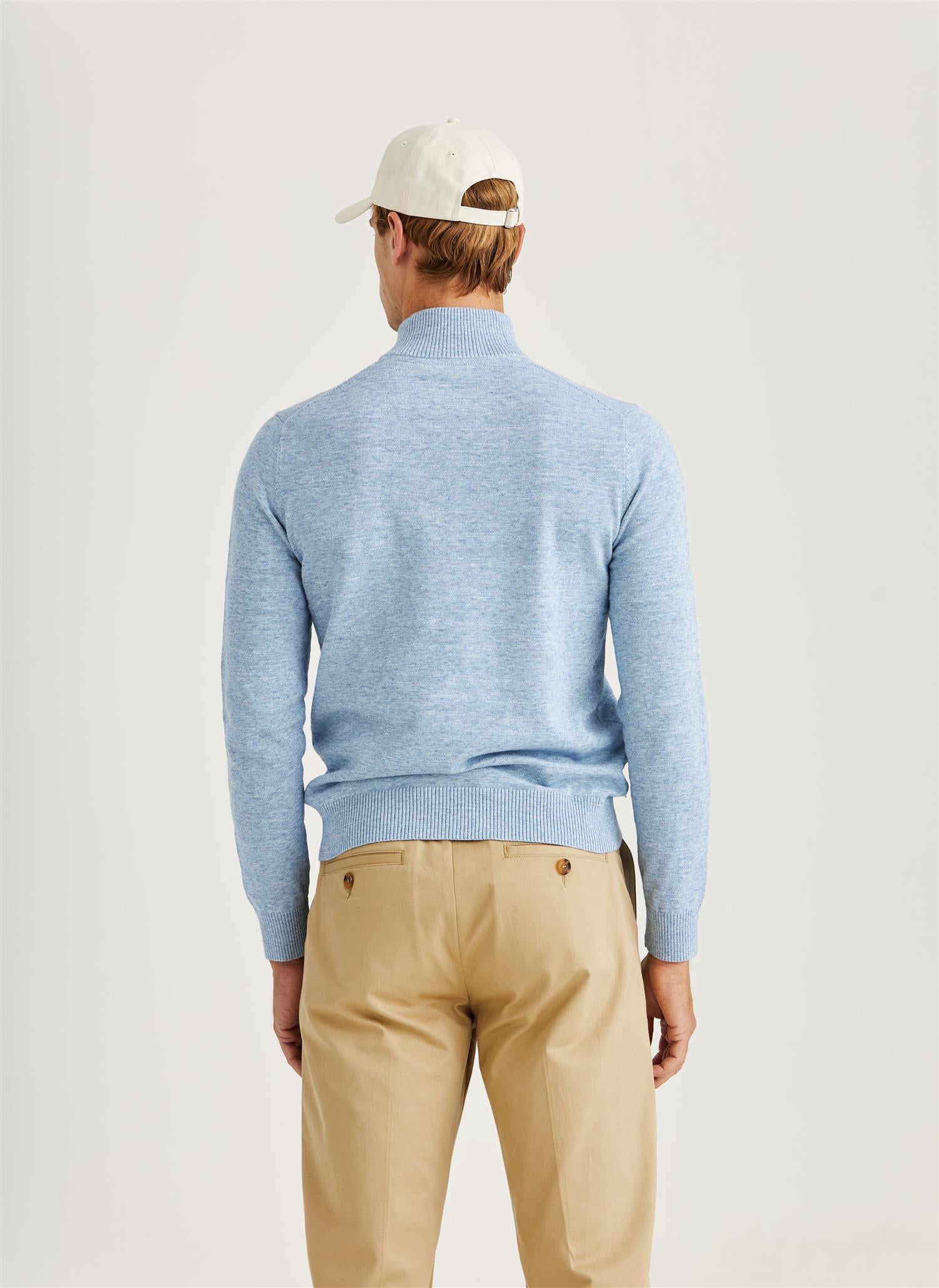 RANDALL HALF ZIP LIGHT BLUE