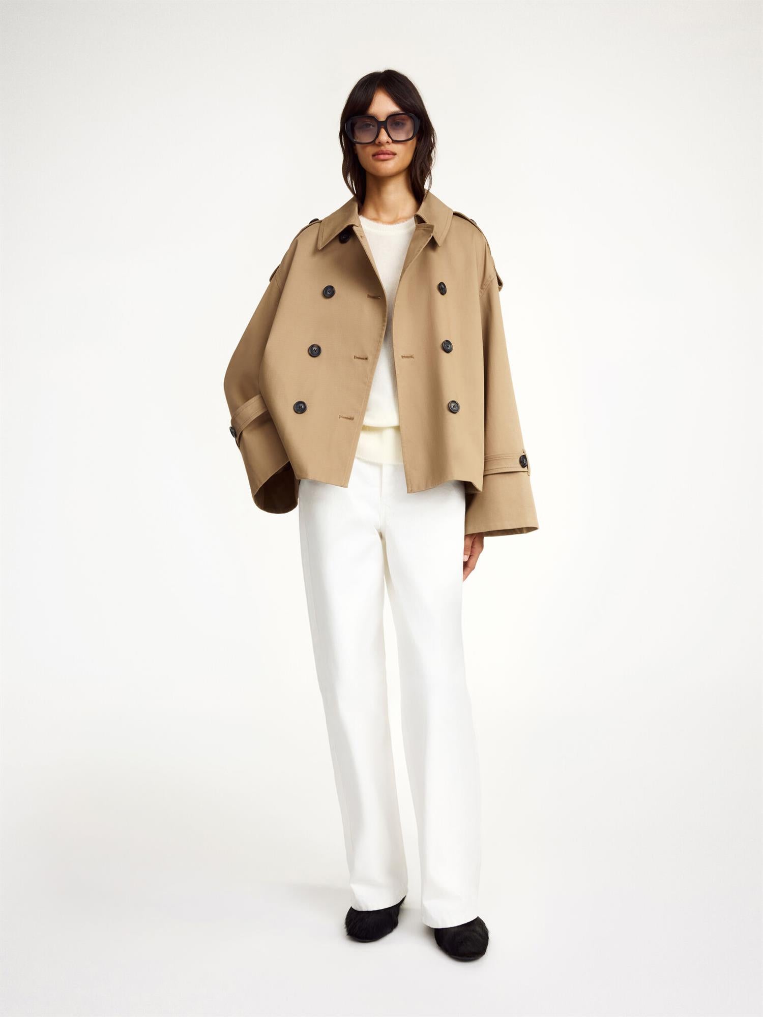 ALISANDRA TRENCH JACKET FOSIL