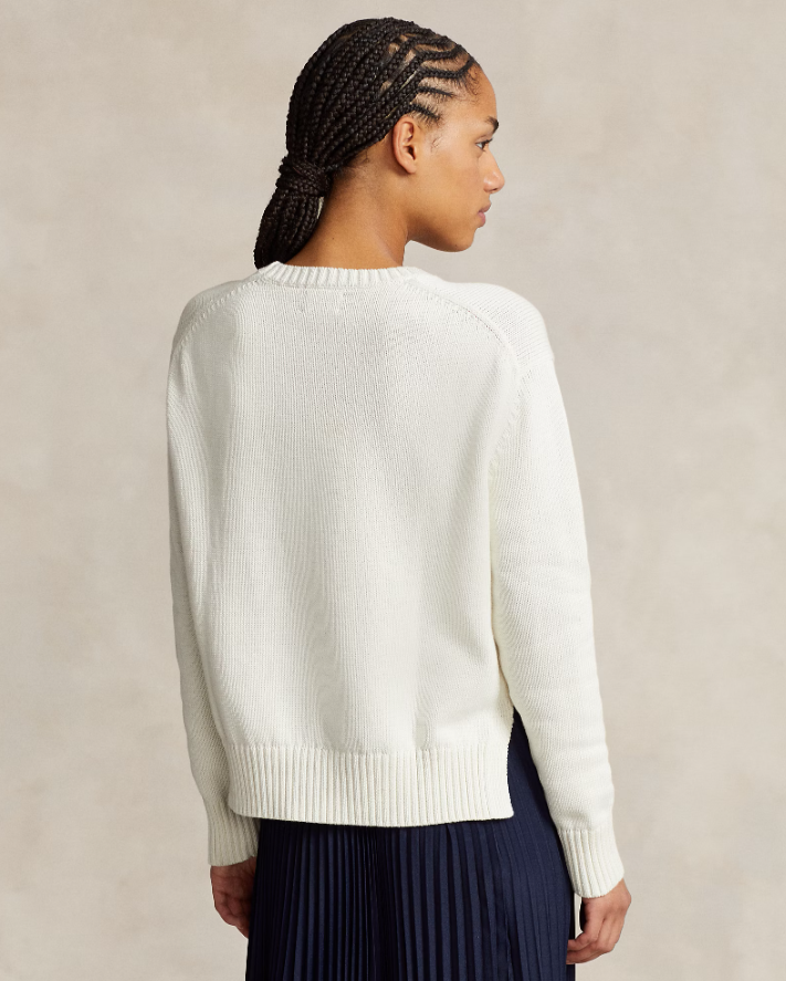 COTTON CREWNECK JUMPER