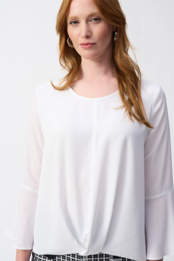 Georgette High-Low Boxy Top