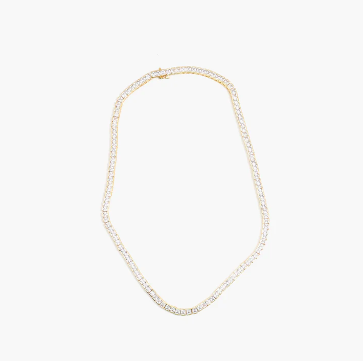 SQUARE TENNIS NECKLACE