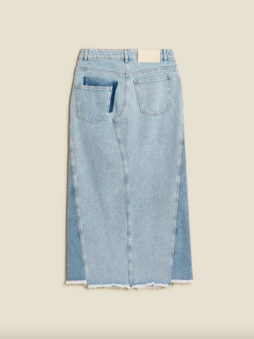 LOUISA LONG DENIM SKIRT