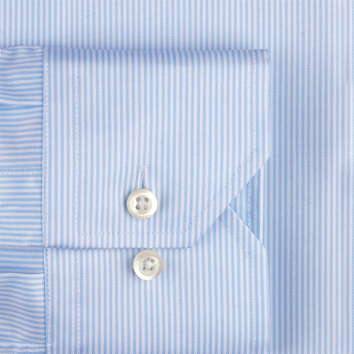 LIGHT BLUE PINSTRIPED SHIRT SLIMLINE