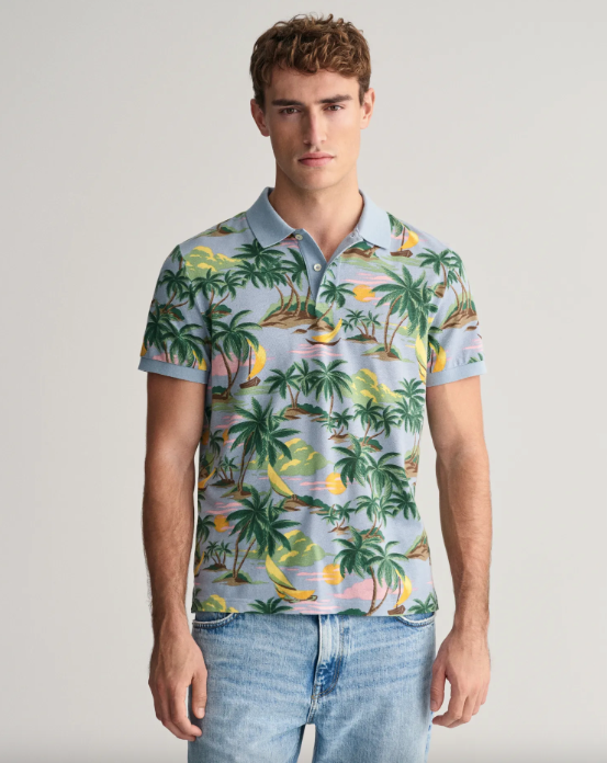 HAWAII PRINT SS POLO