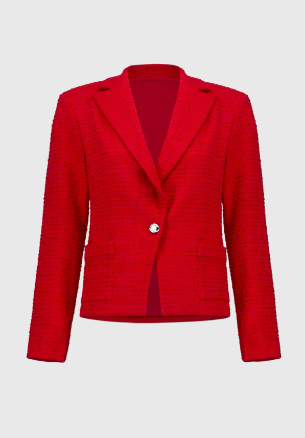 Bouclé Fitted Blazer