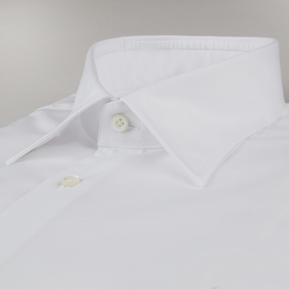 WHITE TWILL SHIRT SLIMLINE