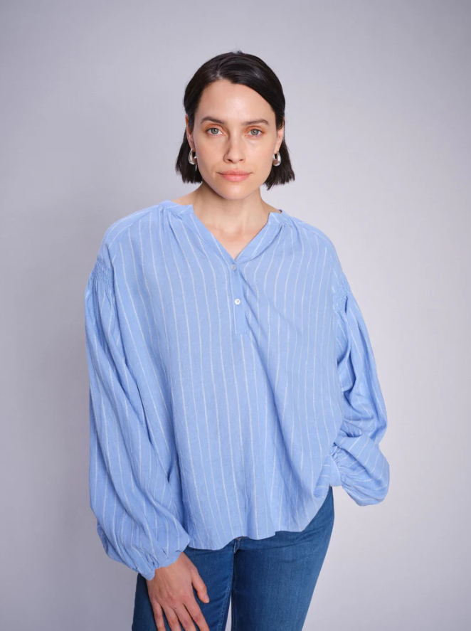 MMSAFI BLOUSE-HYDRANGEA