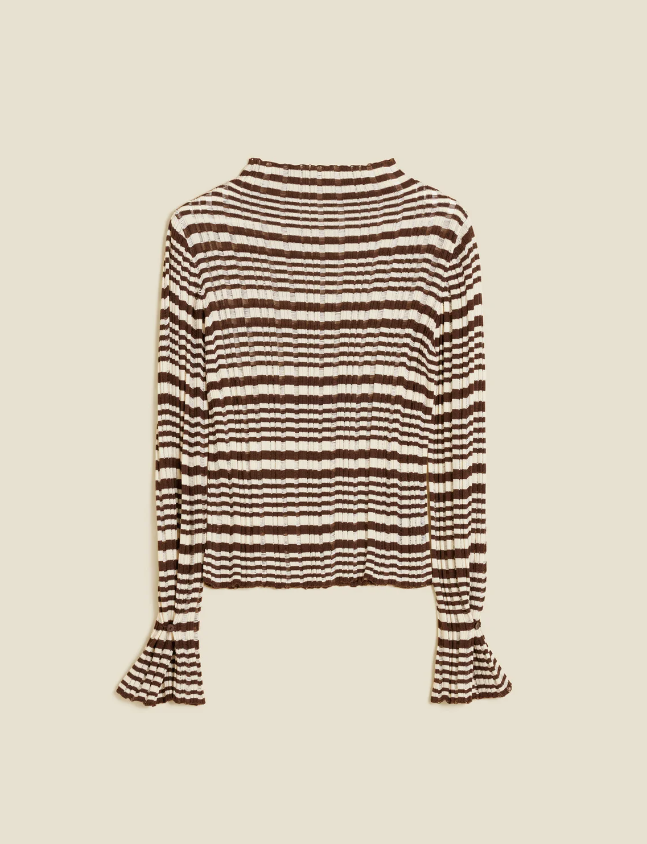 RIB STRIPE TURTLENECK AW24