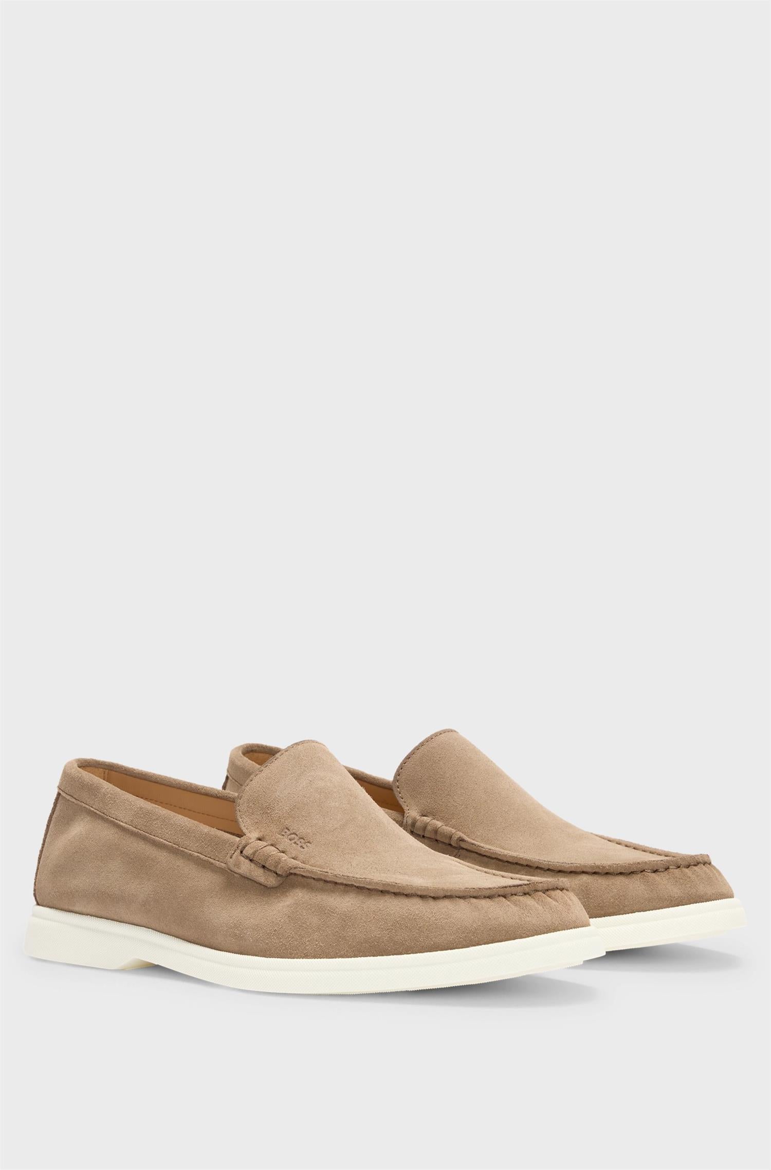 SIENNE BEIGE SUEDE LOAFERS