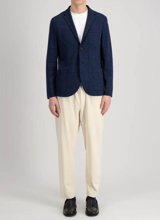 MENS BLAZER PRINCE OF WALES IN LORO PIANA