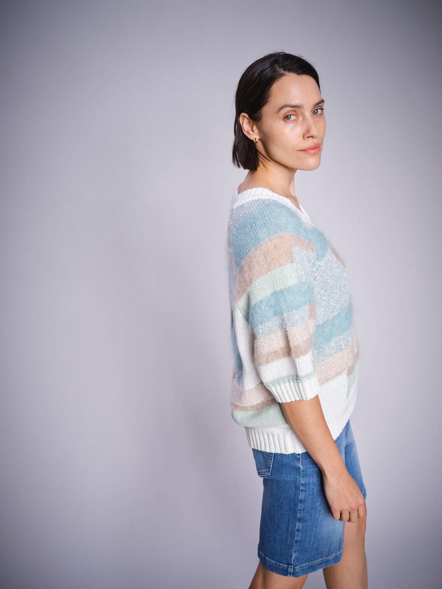 MMDAYA SS PATCH KNIT-SURF SPRAY