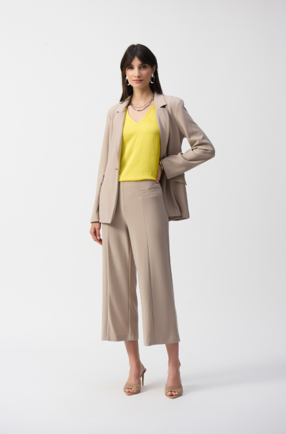 Silky knit Culotte Pull-On Pants