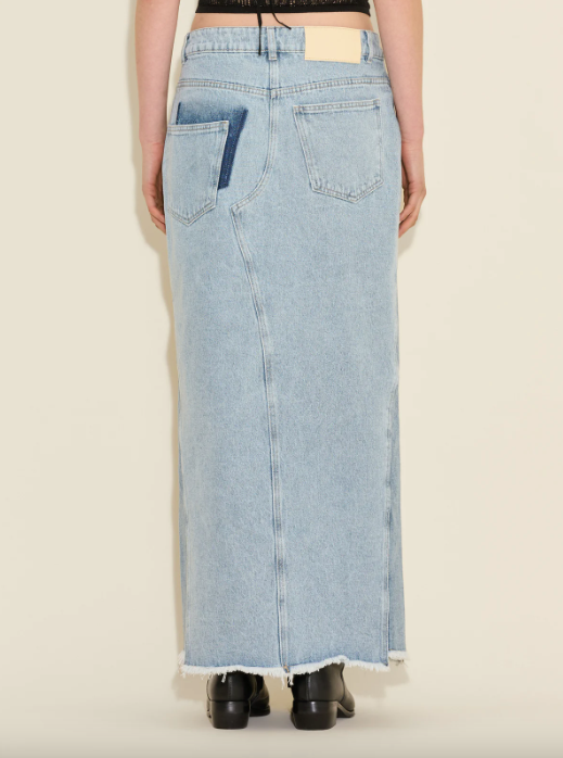 LOUISA LONG DENIM SKIRT