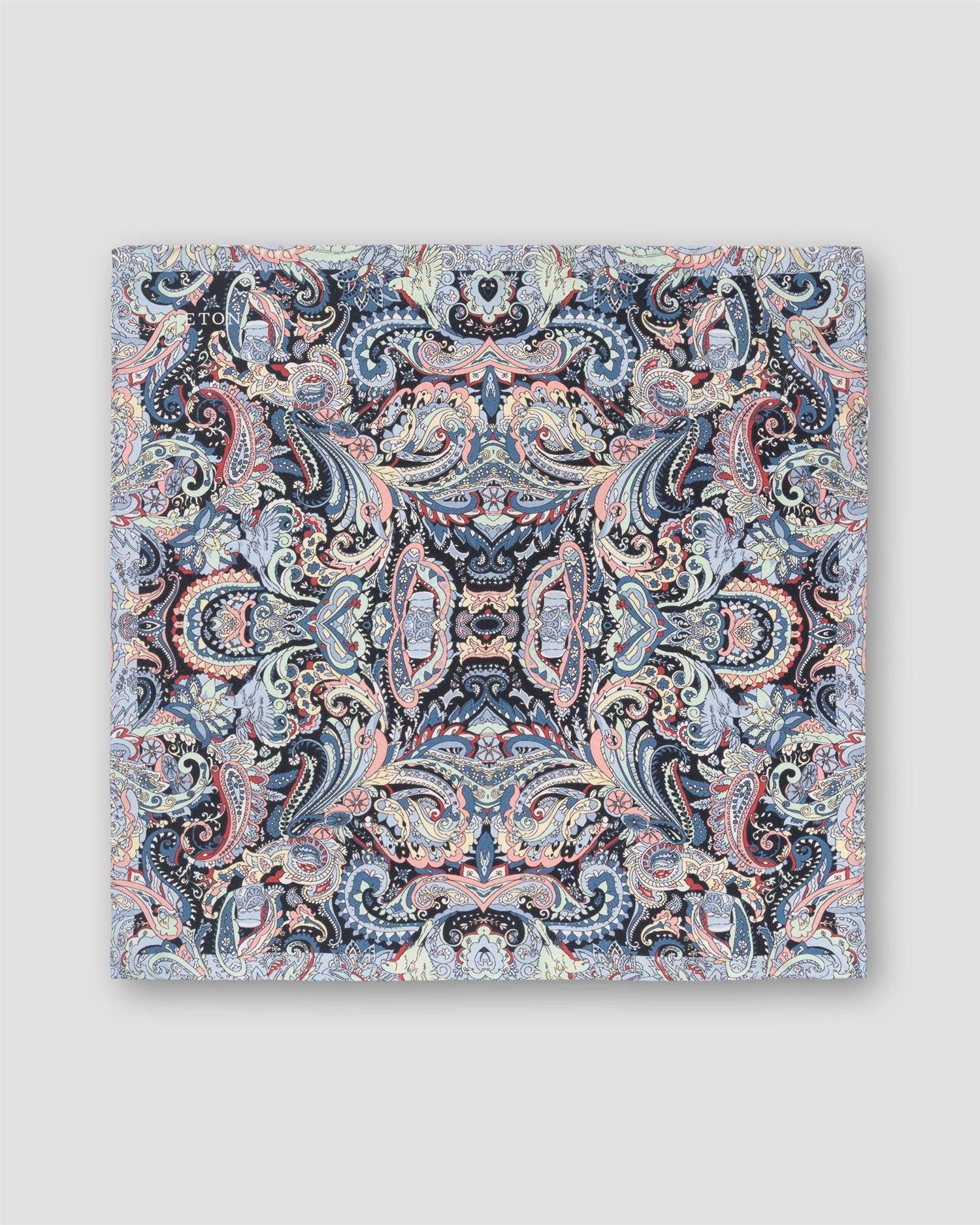 Multi Paisley Silk Pocket Square