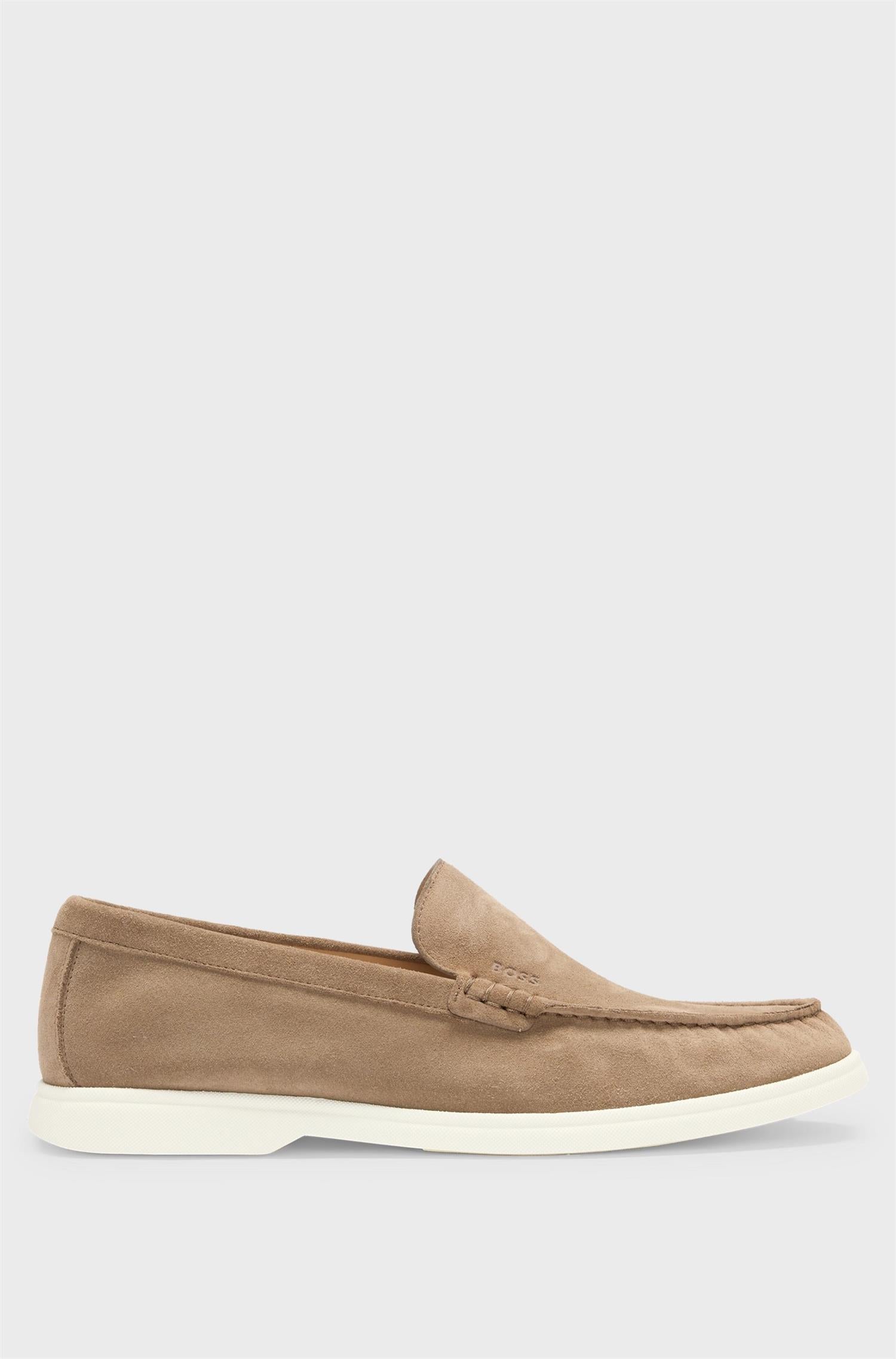 SIENNE BEIGE SUEDE LOAFERS