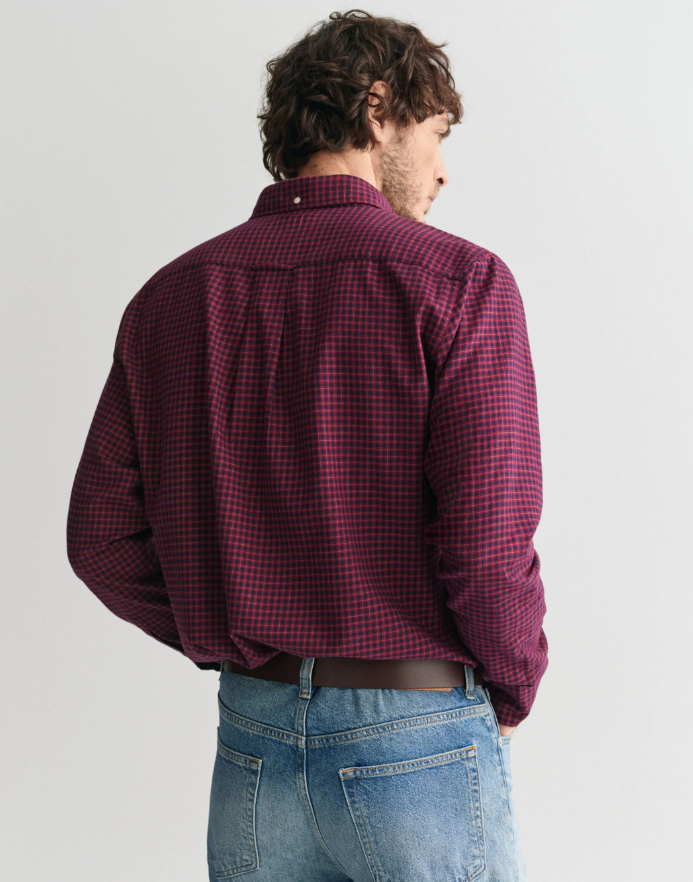 REGULAR MICROCHECK FLANNEL SHIRT