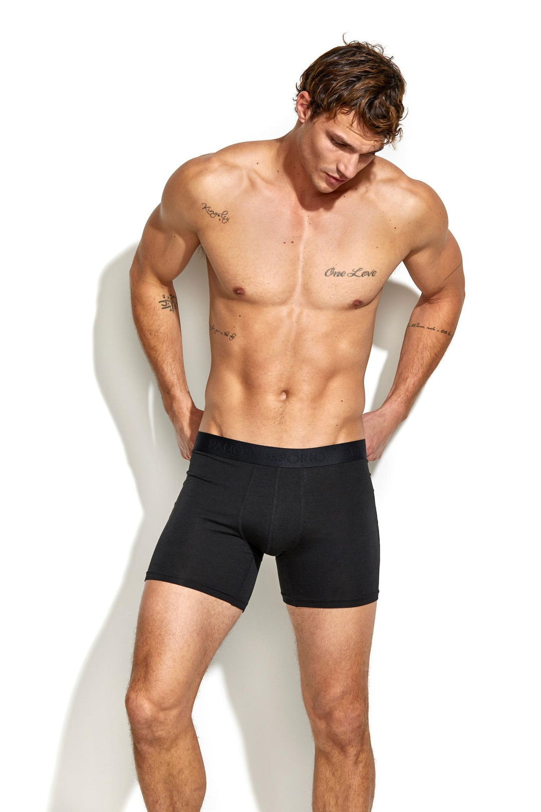 3PK BASE BAMBOO BOXER BLACK