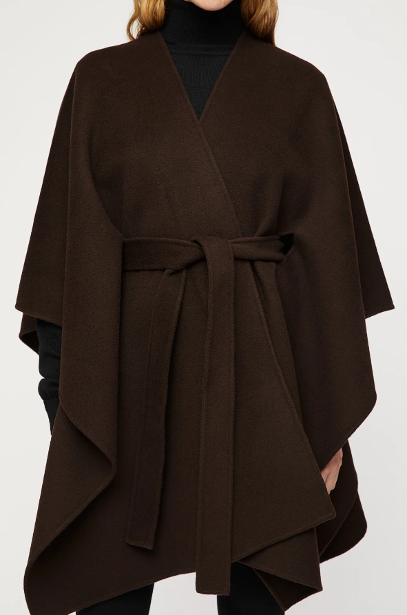 BELTED DOUBLE PONCHO