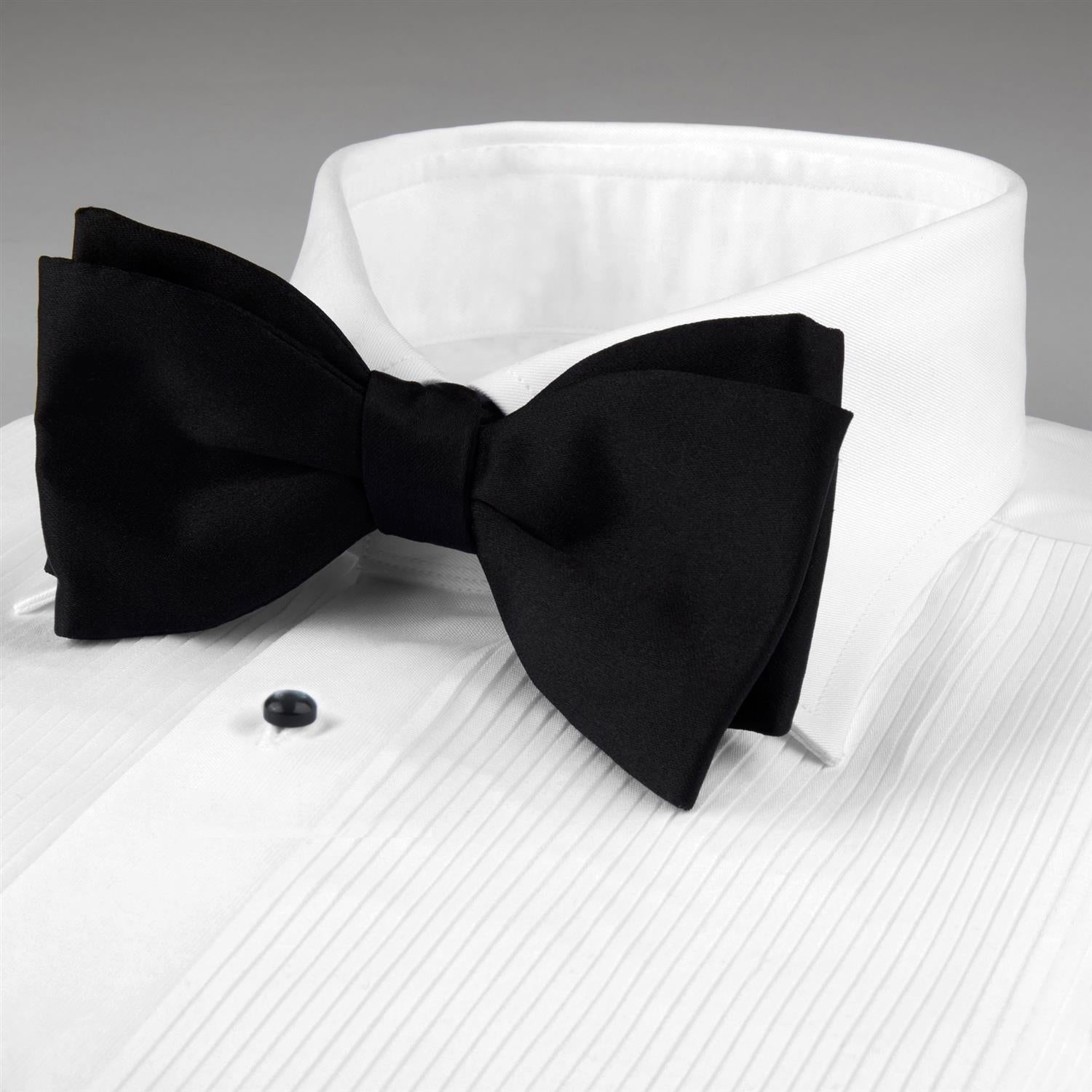 WHITE TUXEDO SHIRT FRENCH CUFFS FITTED BODY