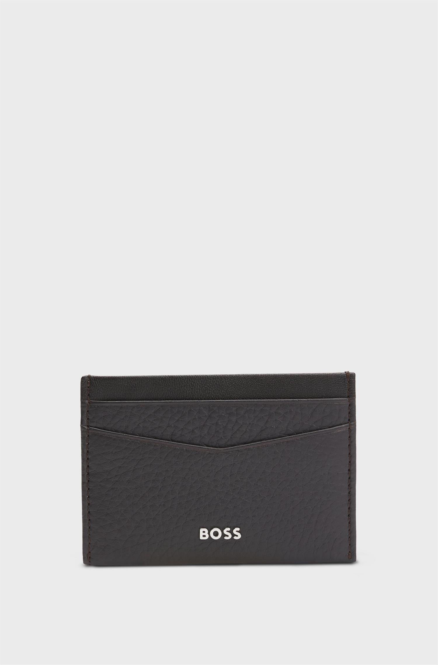 NEW CROSSTOWN GRAINED LEATHER CARD HOLDER