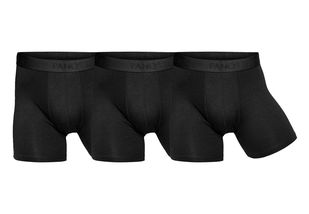 3PK BASE BAMBOO BOXER BLACK