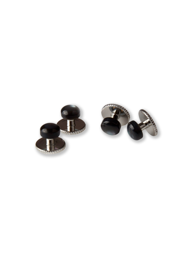 Black Mother of Pearl Shirt Studs