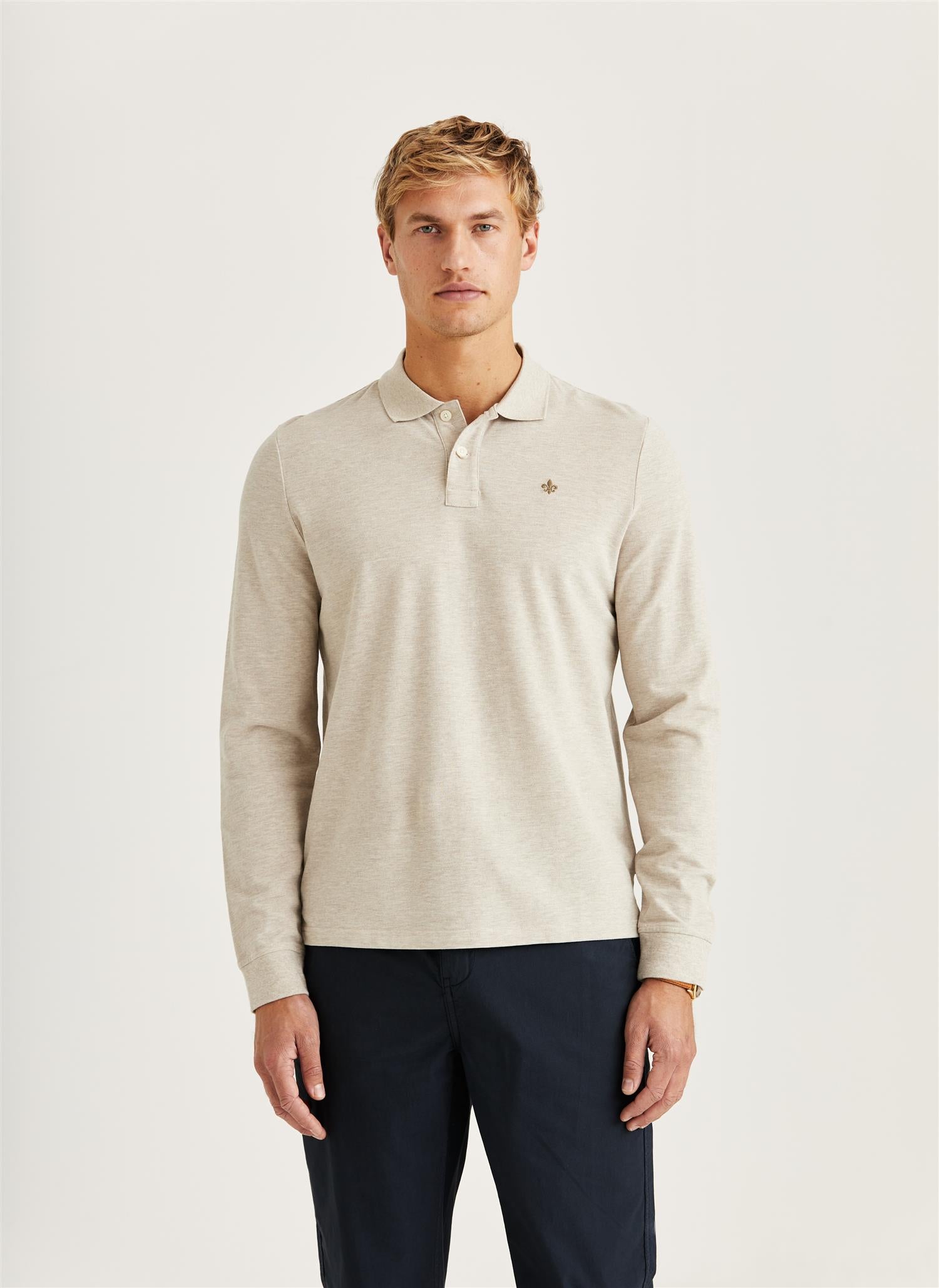 CAMDEN LS POLO SHIRT KHAKI