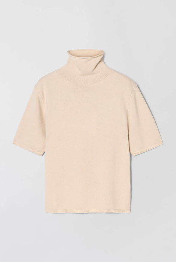 MARGOT TURTLENECK TEE BUTTERMILK