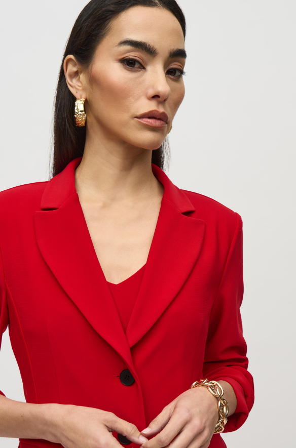 SIlky Knit Fitted Blazer