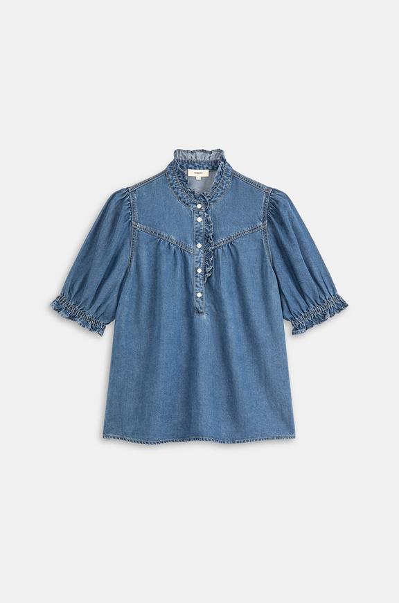 LOUISE BLOUSE BLEU JEANS