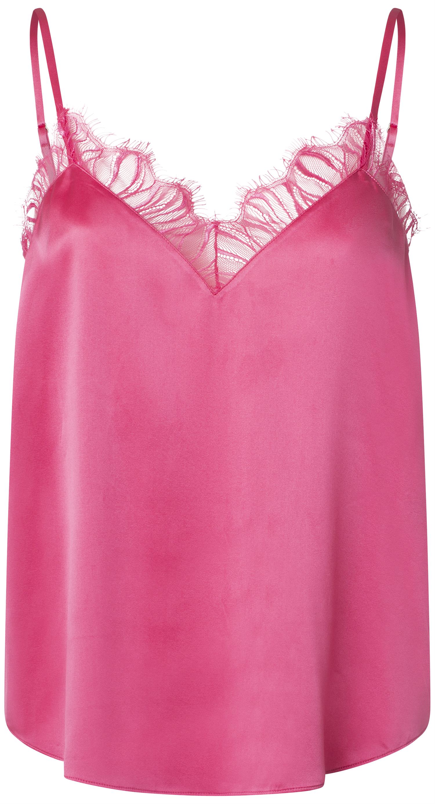 LACE TOP-FUCHSIA