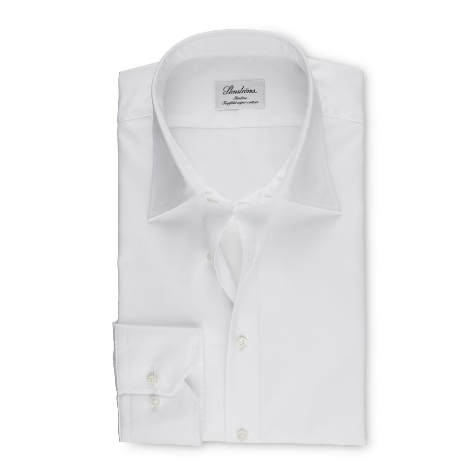 WHITE TWILL SHIRT SLIMLINE