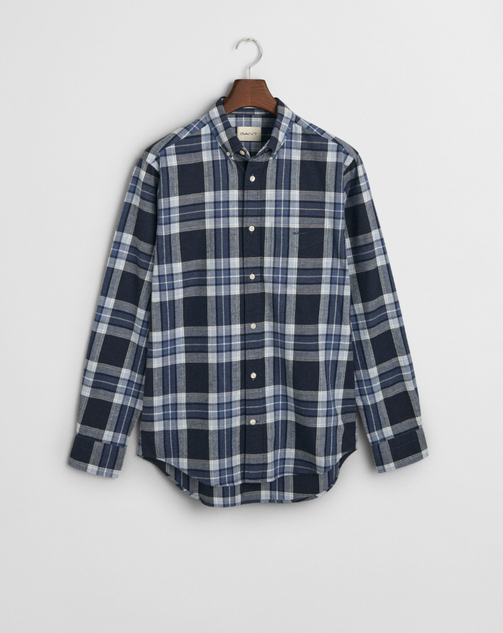 REGULAR TARTAN MELANGE CHECK SHIRT