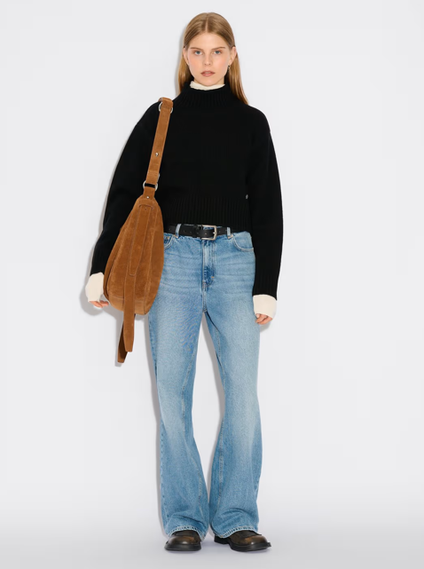 W.WOOL CROPPED TURTLENECK PS25