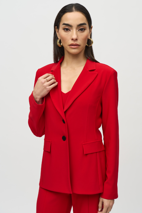 SIlky Knit Fitted Blazer