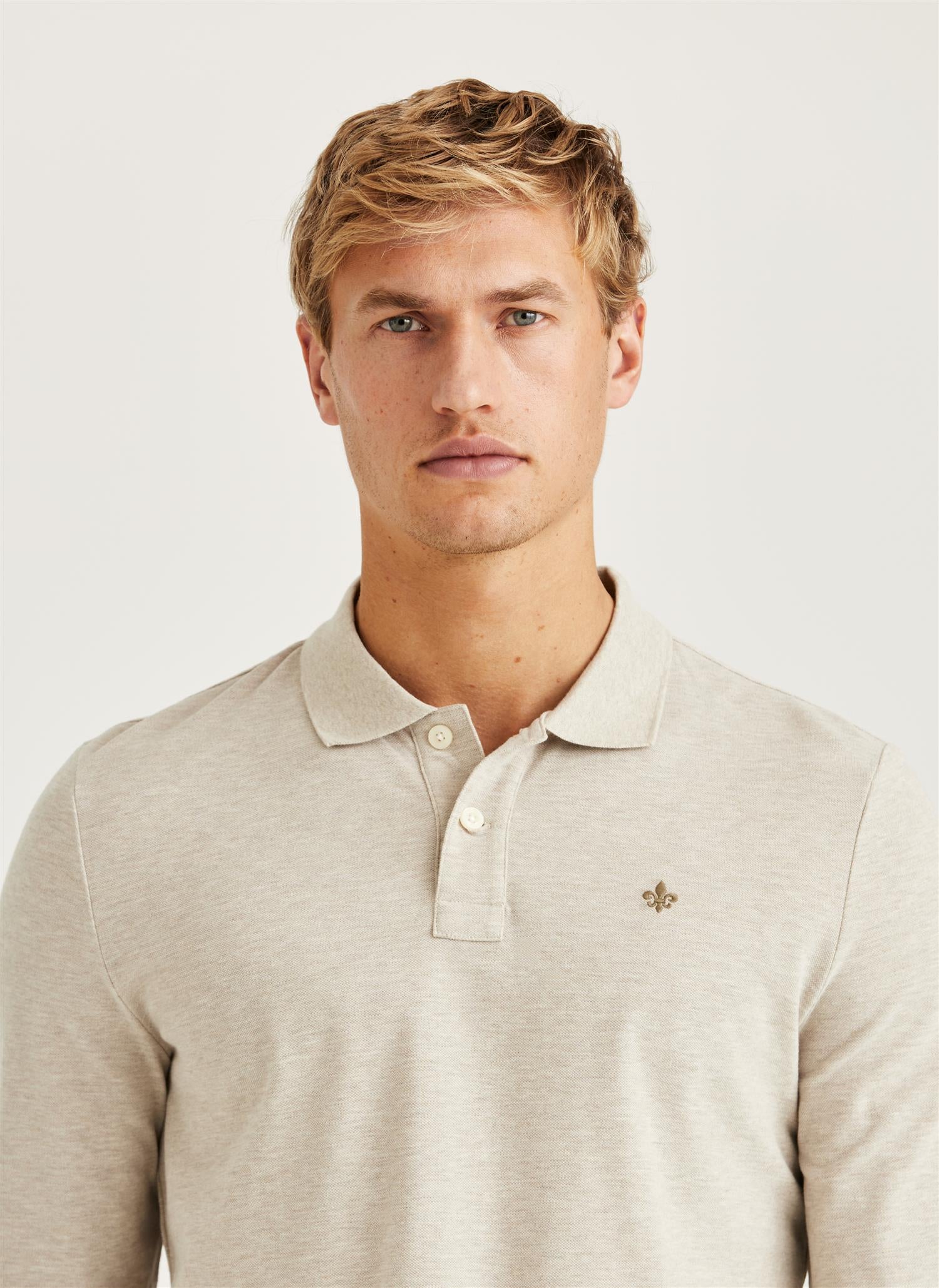 CAMDEN LS POLO SHIRT KHAKI