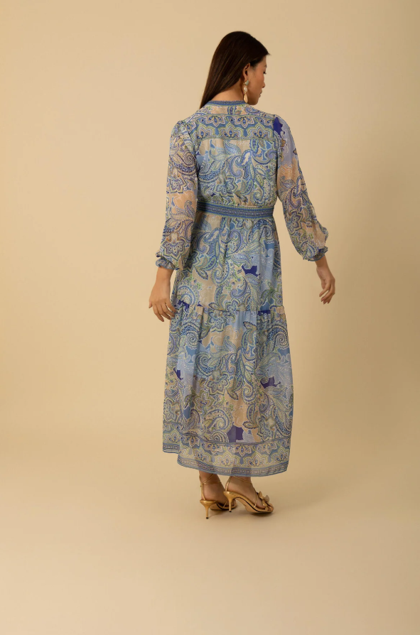 SHELBY LONG DRESS BLU