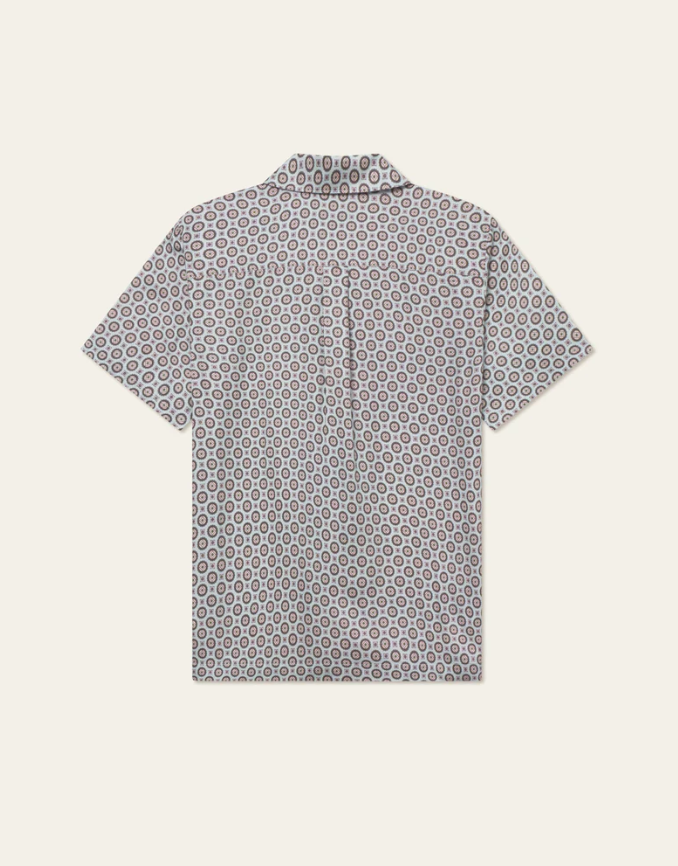 FOULARD AOP SS SHIRT SMOKE GREEN