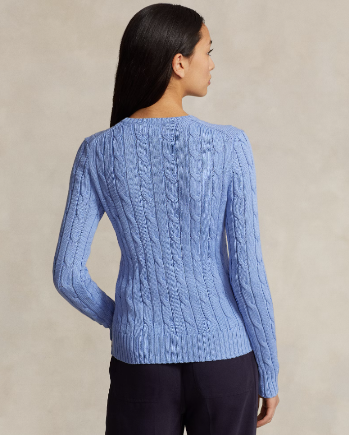 Cable-Knit Cotton Crewneck Jumper