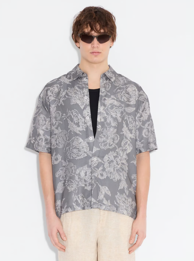 PERRY GREY MIX PRINT SHIRT