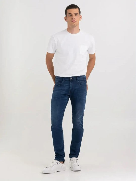 ANBASS SLIMFIT JEANS 783 MID BLUE