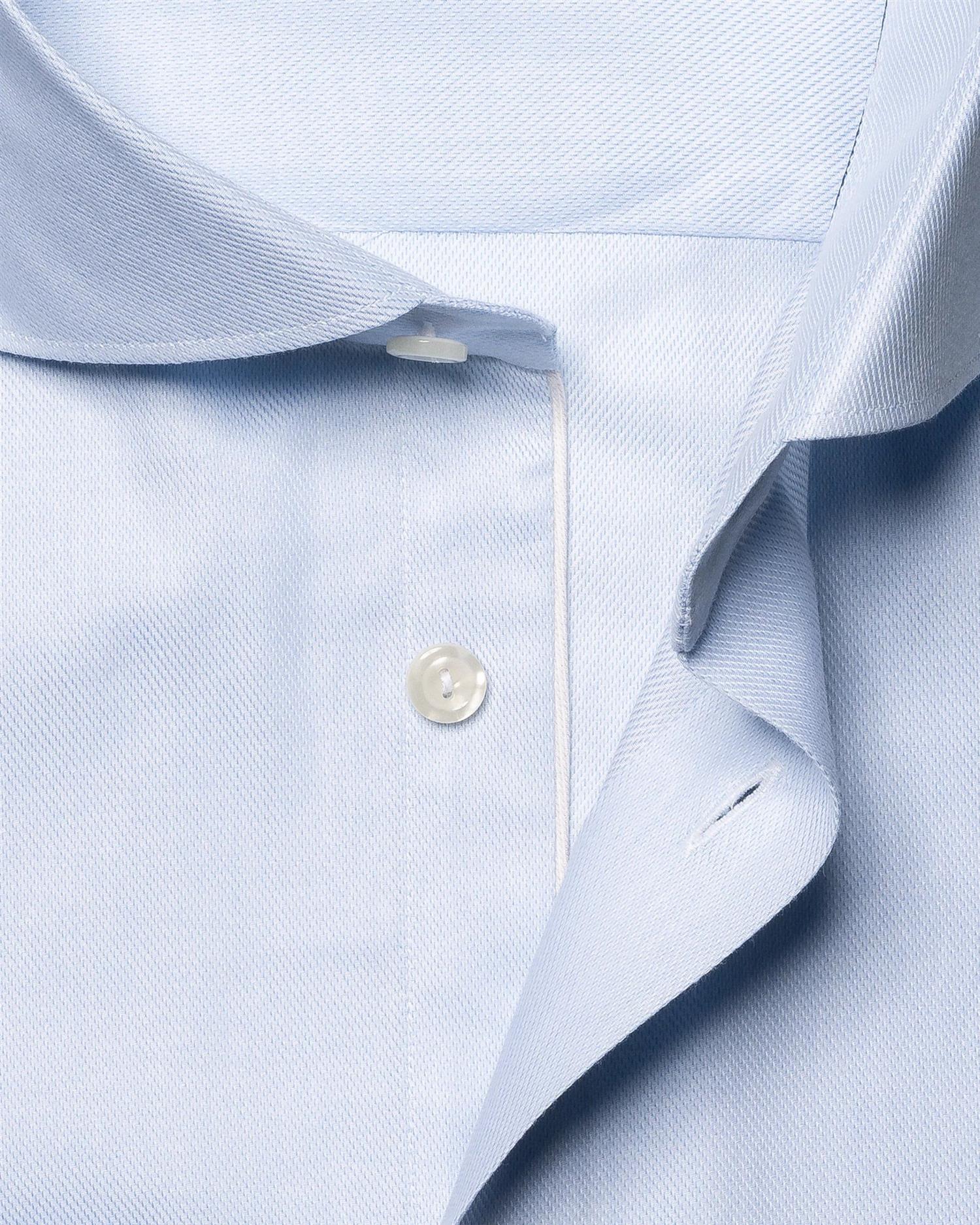 LIGHT BLUE MELANGE SEMI SOLID SLIM SHIRT  Fine Twill