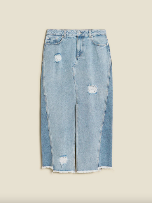 LOUISA LONG DENIM SKIRT